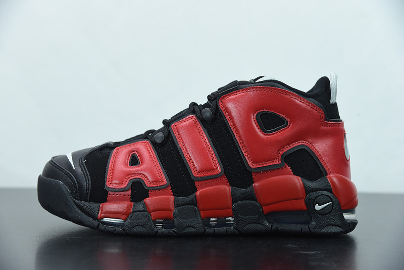 nike air more uptempo gs black red blue dm0017-001