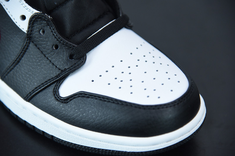 air jordan 1 mid black chile red white 554724-075