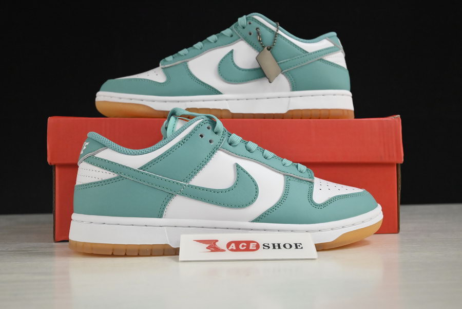 nike dunk low turquoise green orange dv2190-100