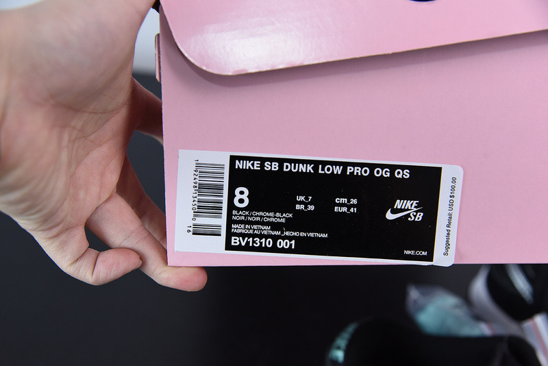 nike sb dunk low black x diamond S*pply x co bv1310-001