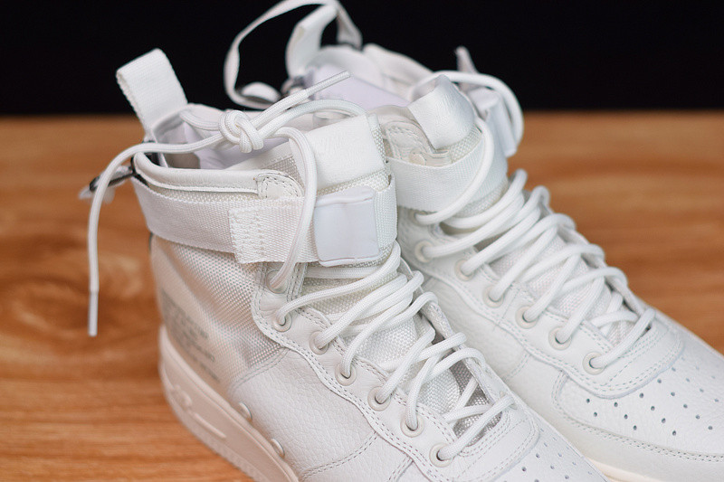 nike air force 1 mid "triple ivory" aa6655-100