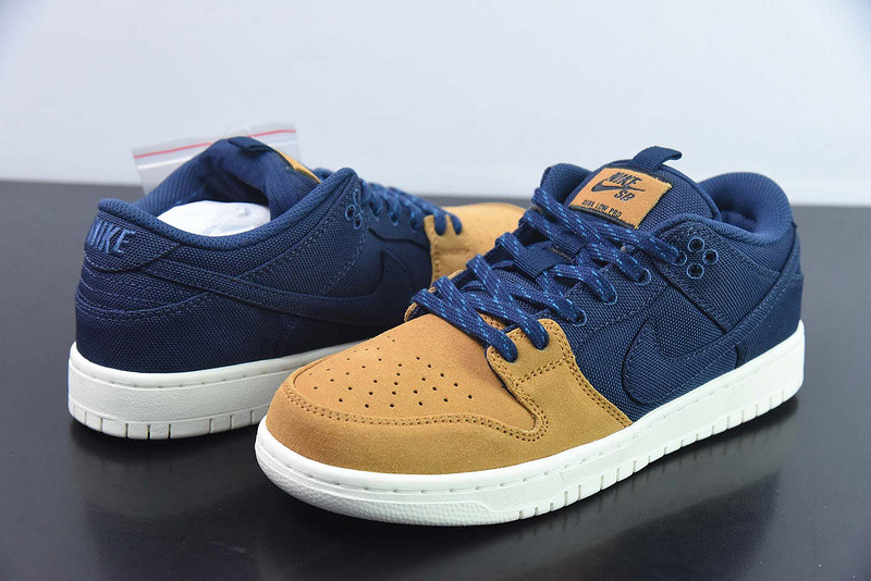 nike sb dunk low "midnight navy/ochre" dx6775-400