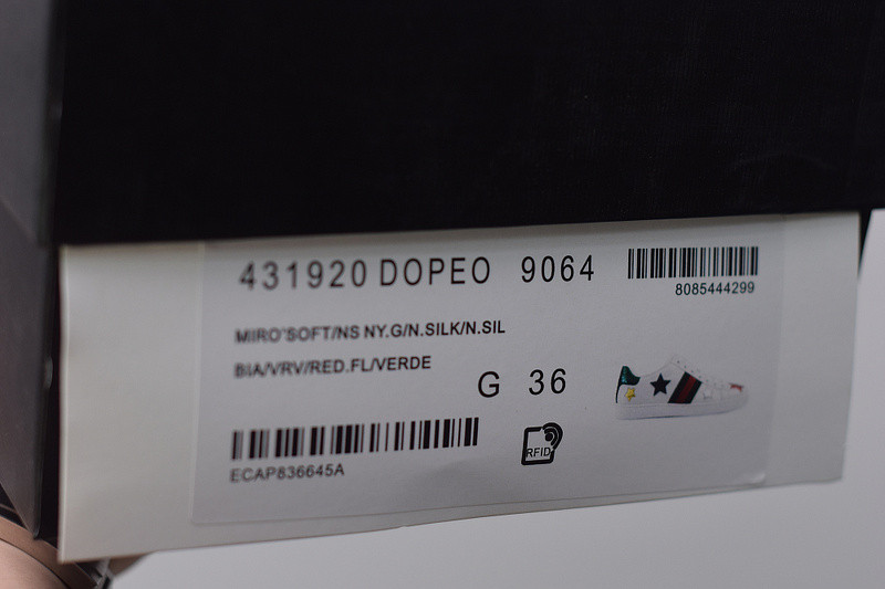 g*u*i ace embroidered low-top sneaker