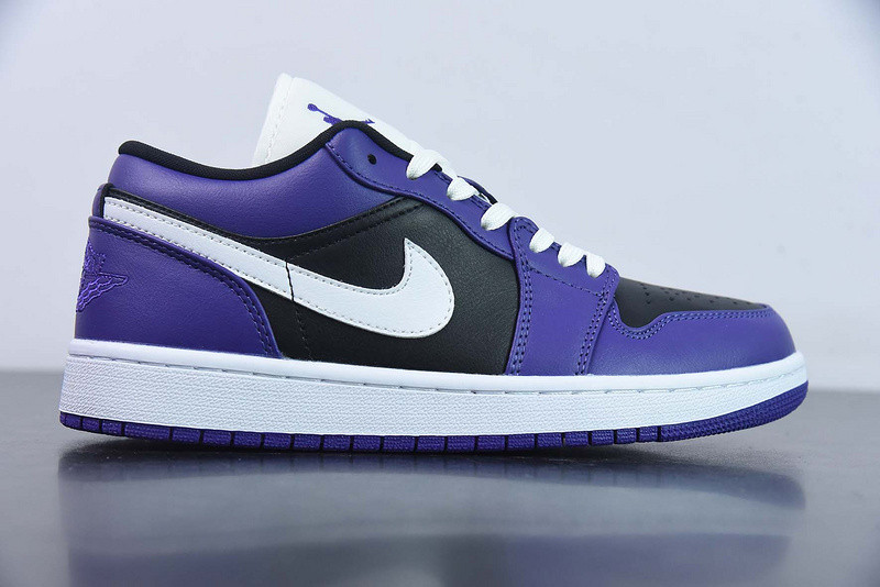air jordan 1 low court purple black 553558-501