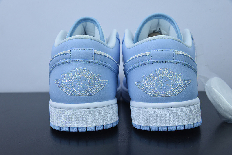 air jordan 1 low white ice blue (women