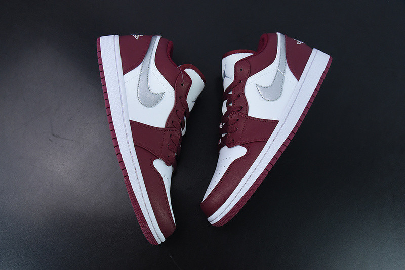 air jordan 1 low “bordeaux” 553558-615
