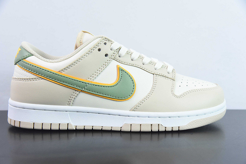 nike dunk low "pale ivory/oil green" fq6869-131