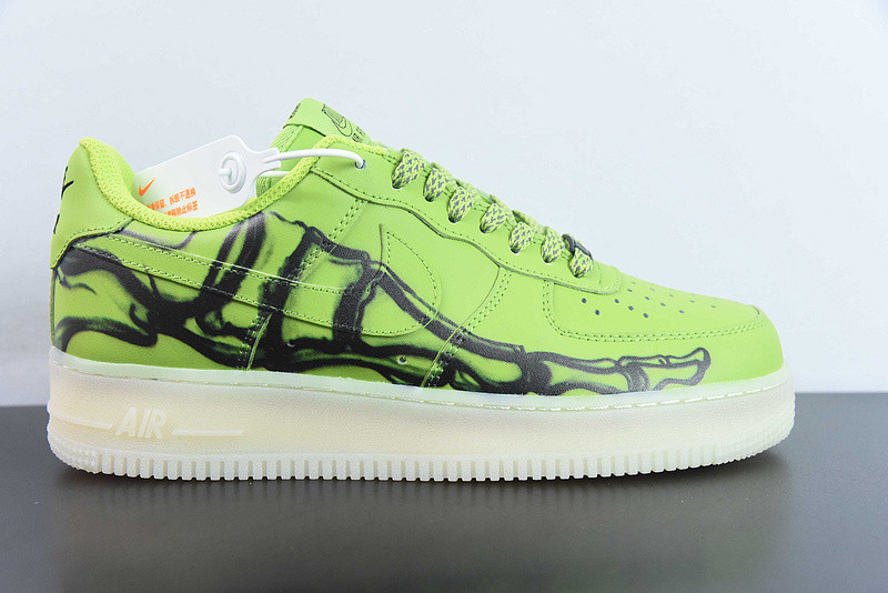 nike air force 1 ''07 qs'' green skeleton