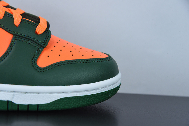 nike dunk low “miami hurricanes” dd1391-300