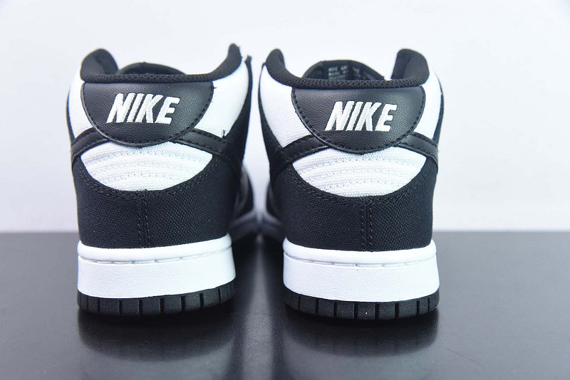 nike dunk mid black white dv0830-102