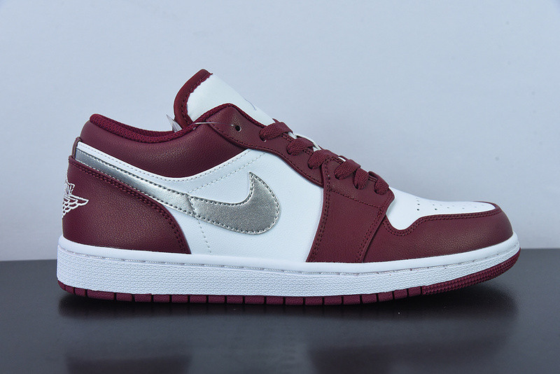 air jordan 1 low “bordeaux” 553558-615