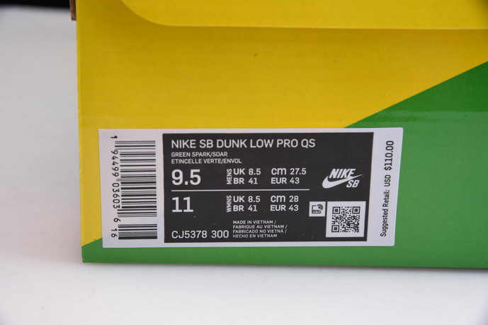 grateful dead x nike sb dunk low “green bear” cj5378-300